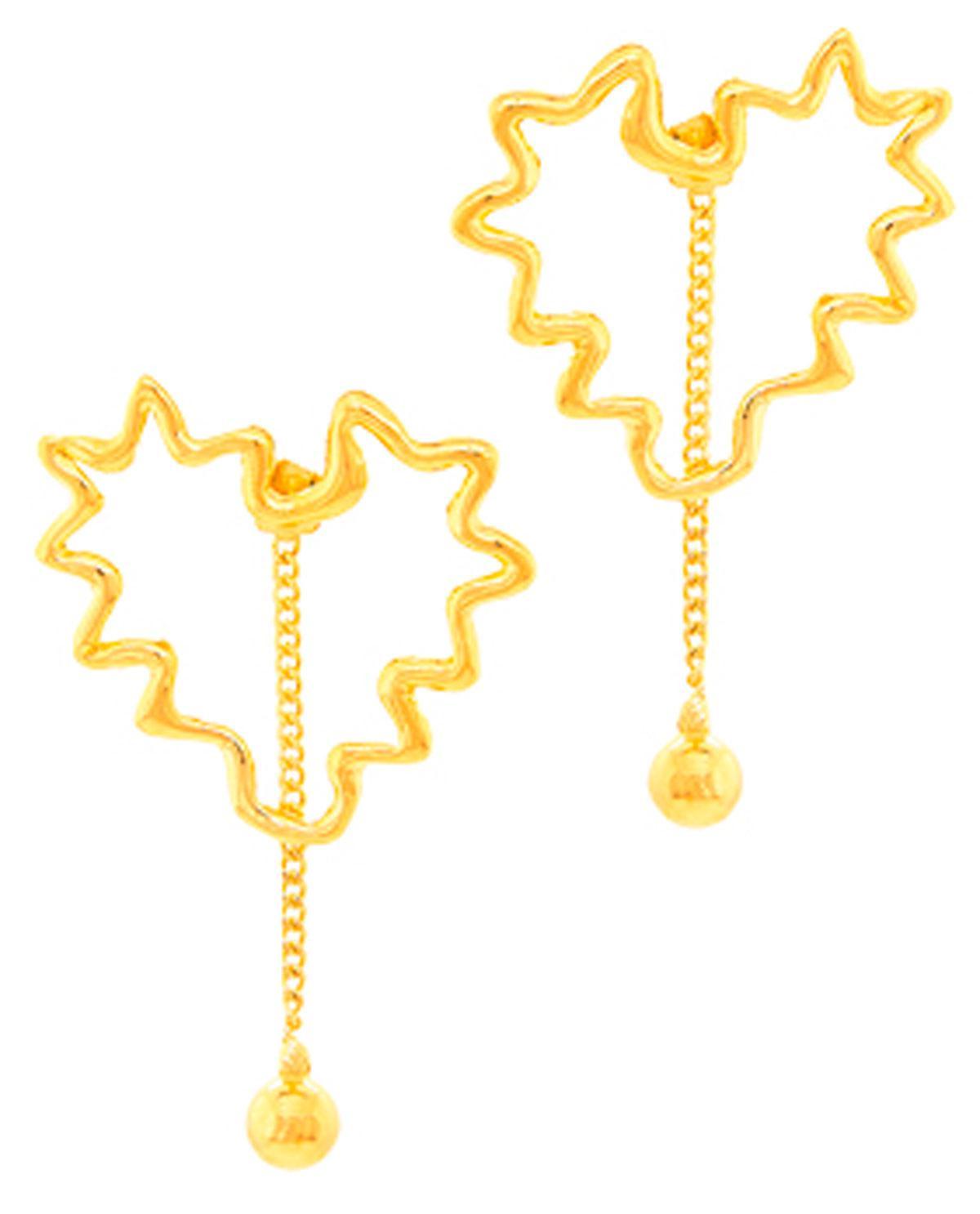Zilveren oorbellen verguld met 18-karaats goud, 350 euro, Fragille, fra-gille.be