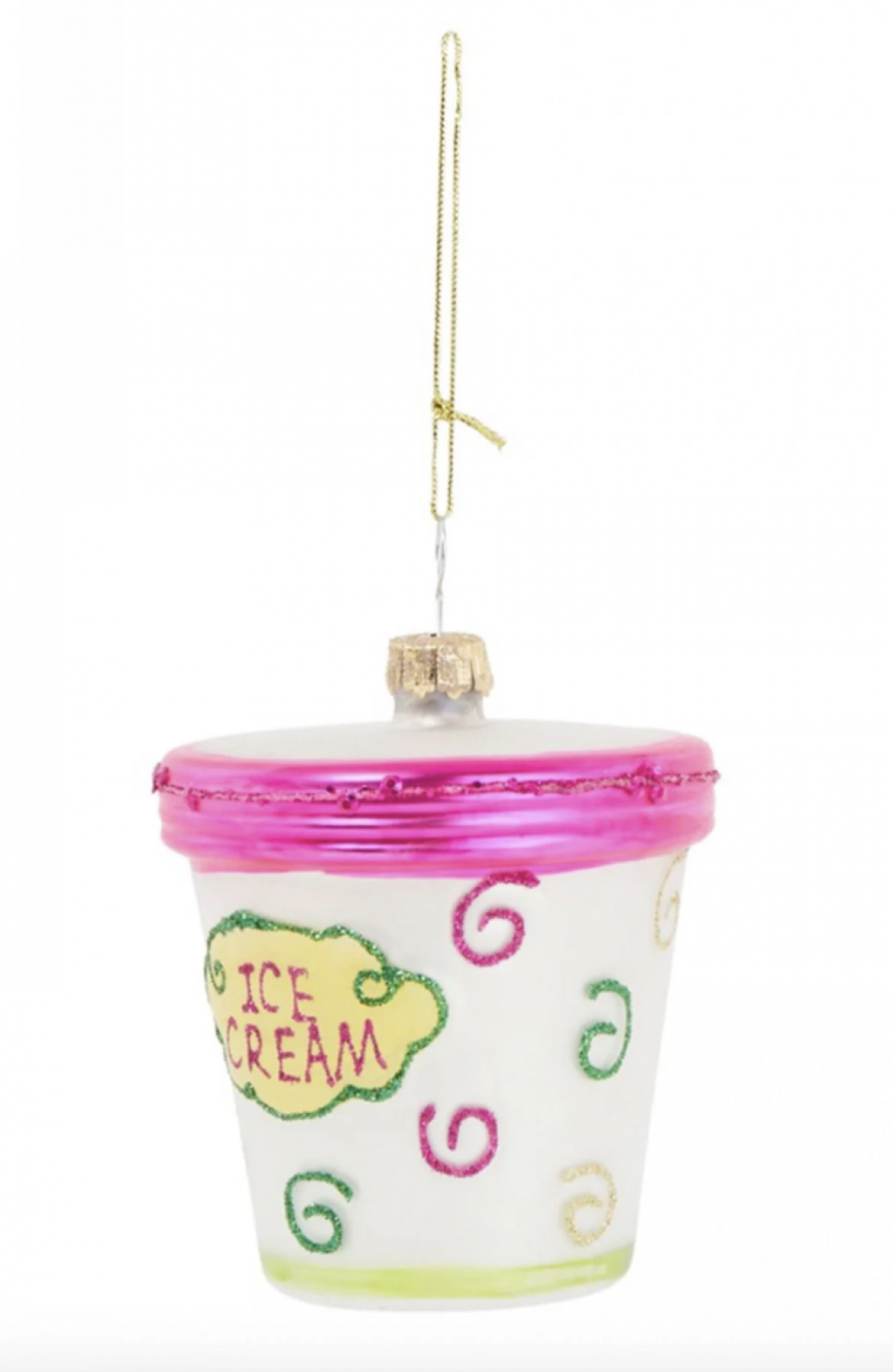 Pot de crème glacée