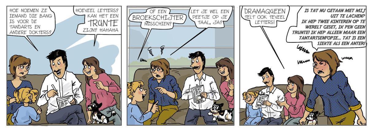 Een strookje uit de tweede strip.