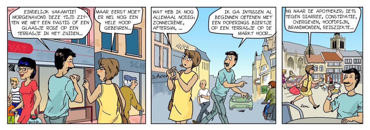 Een strookje uit de tweede strip.