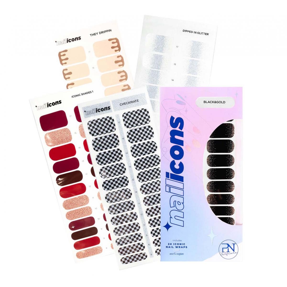 Nail Icons nagelstickers 'feestdesigns' van PN Selfcare