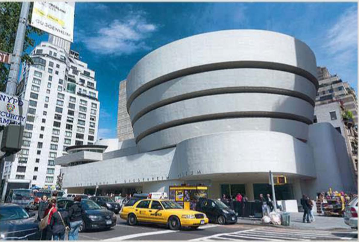 Het Guggenheim-museum aan de Fifth Avenue in Manhattan, in 1959 geopend.