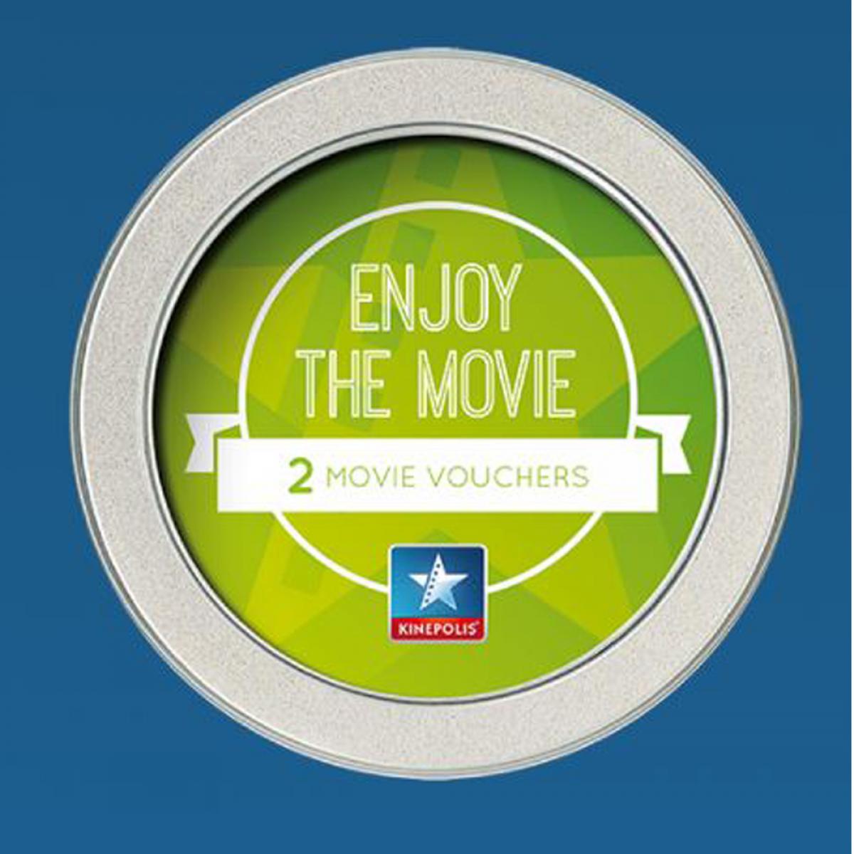 Filmdoosje met 2 cinematickets