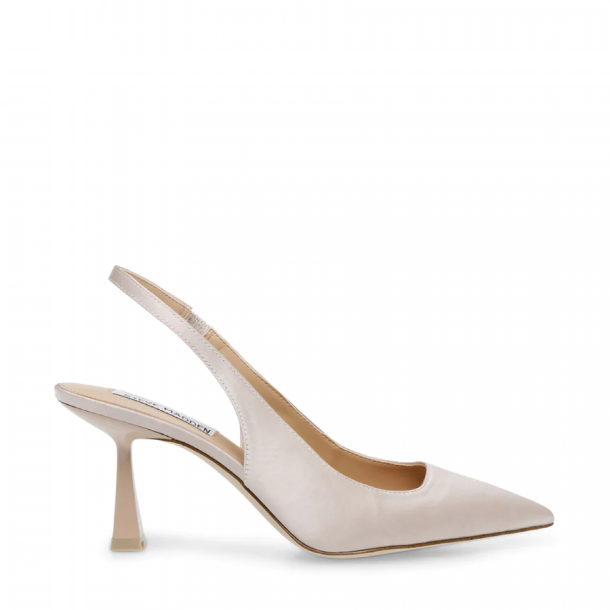Beige slingback pumps