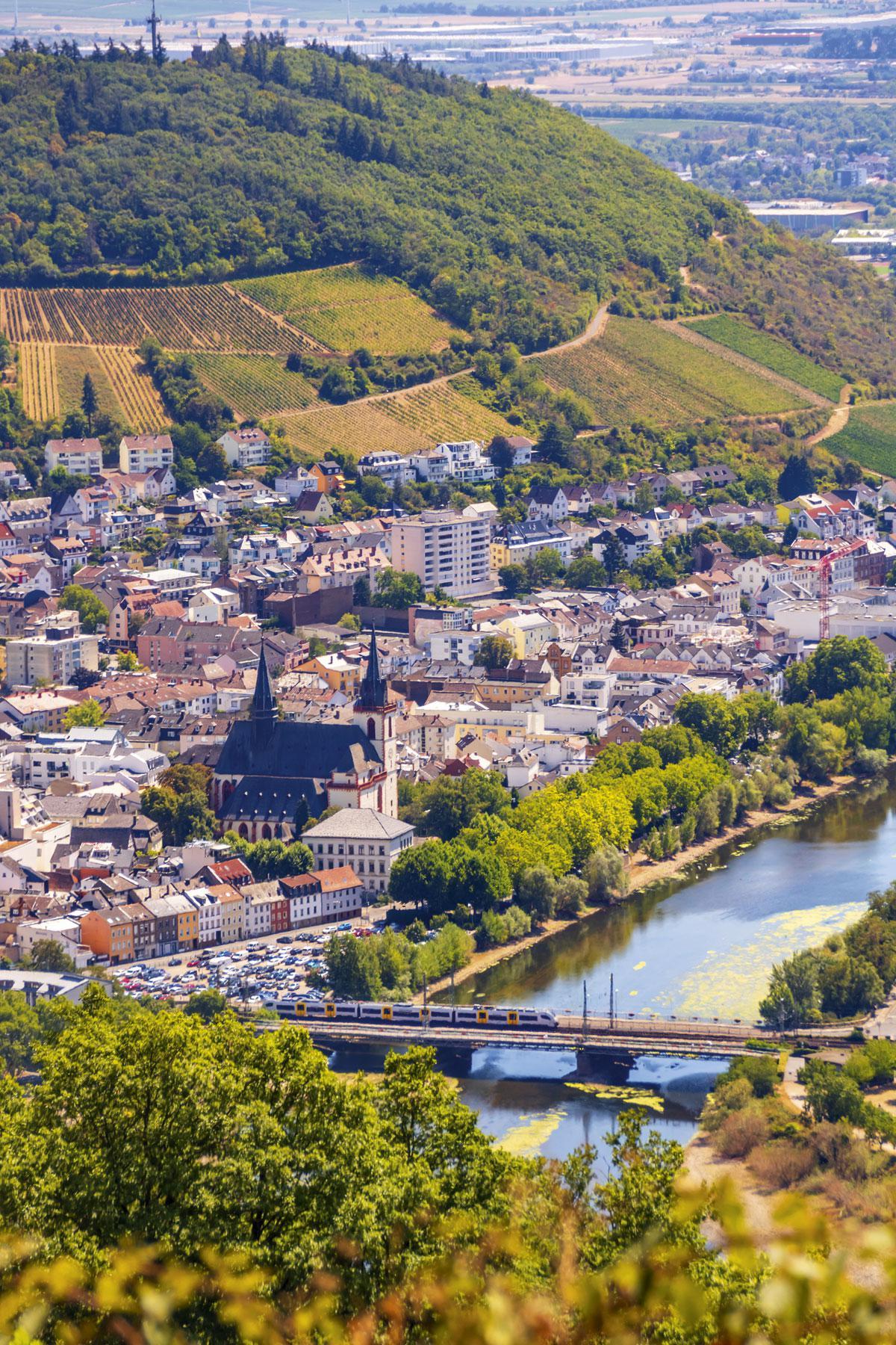 La vallée du Rhin, inscrite au patrimoine de l’Unesco.