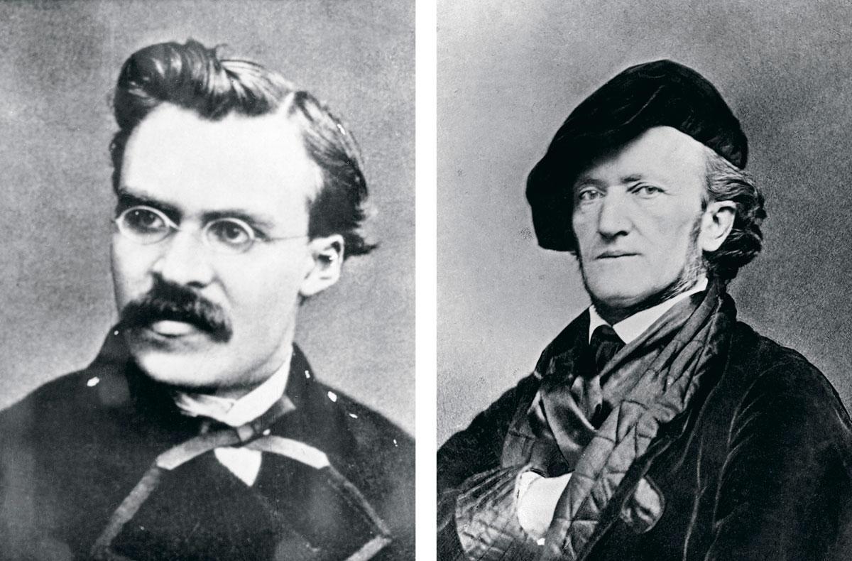 Volgens Friedrich Nietzsche (links) en Richard Wagner kon je de wereld veranderen door in te grijpen in de cultuur. Karl Marx dacht dat het precies omgekeerd was.