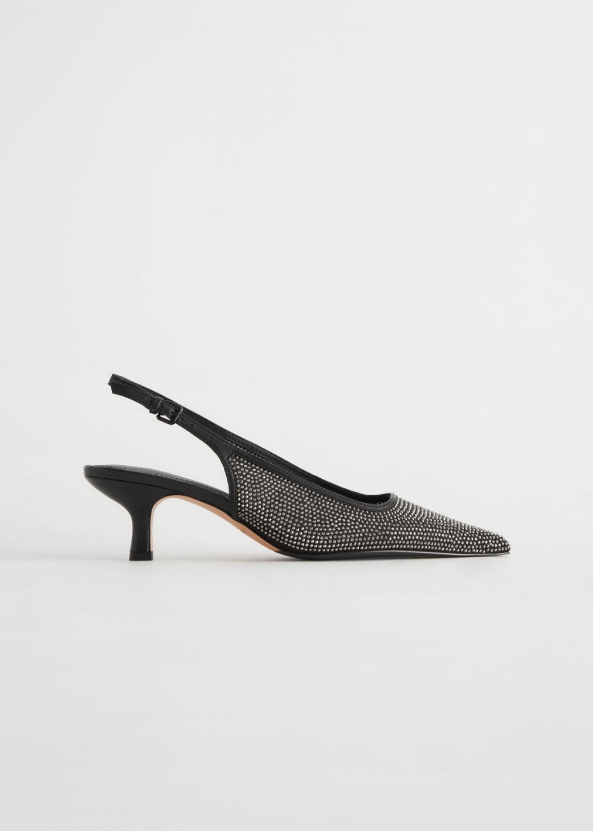 Les slingbacks à strass