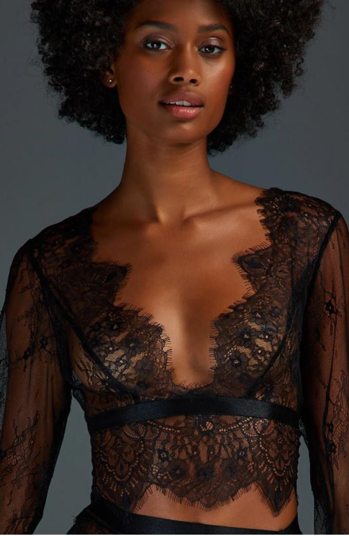 Bralette met lange mouwen 