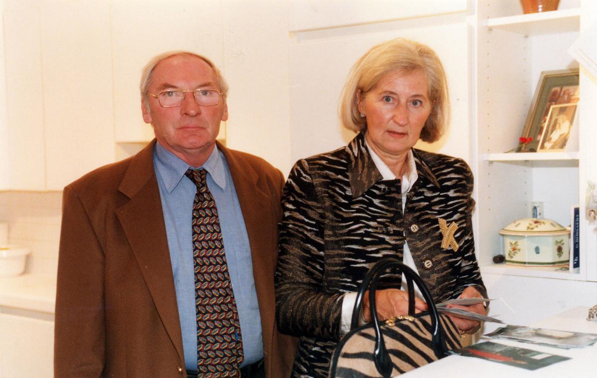 De ouders van Ingrid Caeckaert in 2010.