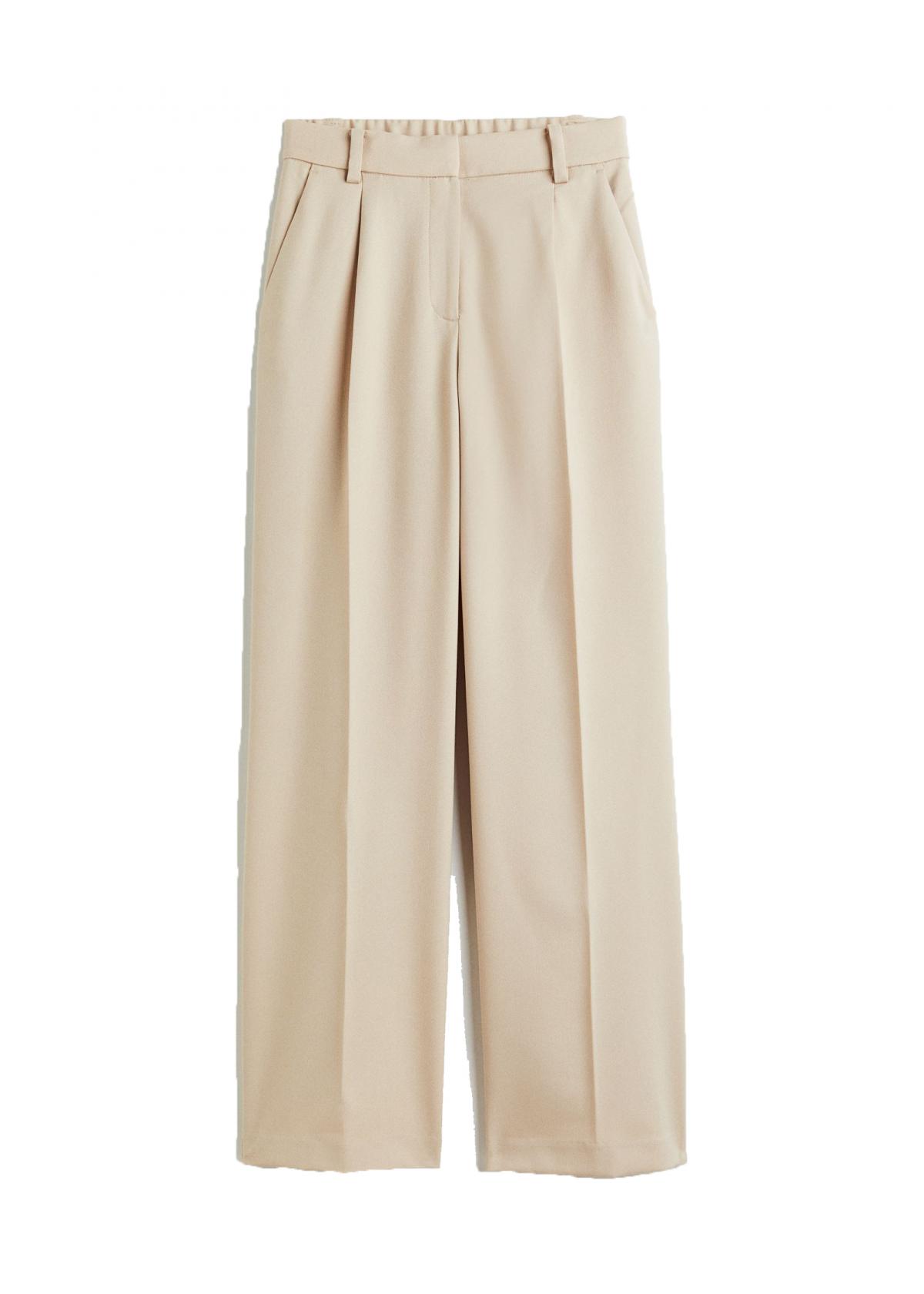 Beige, geklede broek