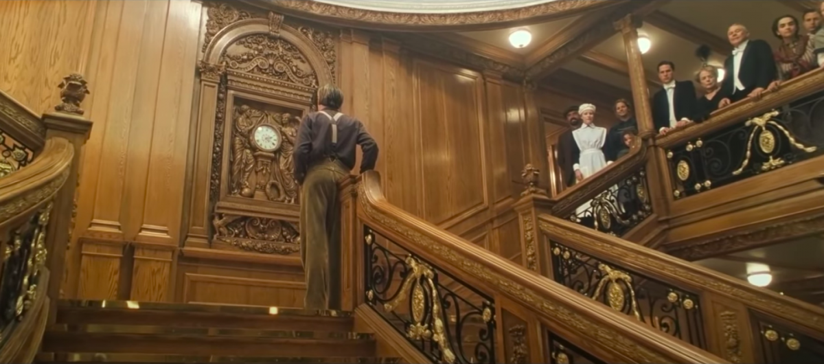 La grand escalier du Titanic a été reproduit pour le tournage