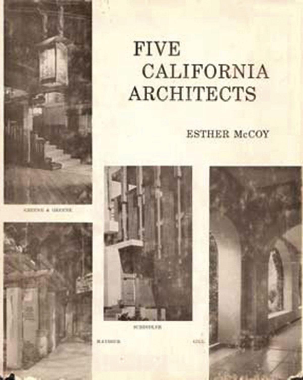 La couverture du livre Five California Architects.