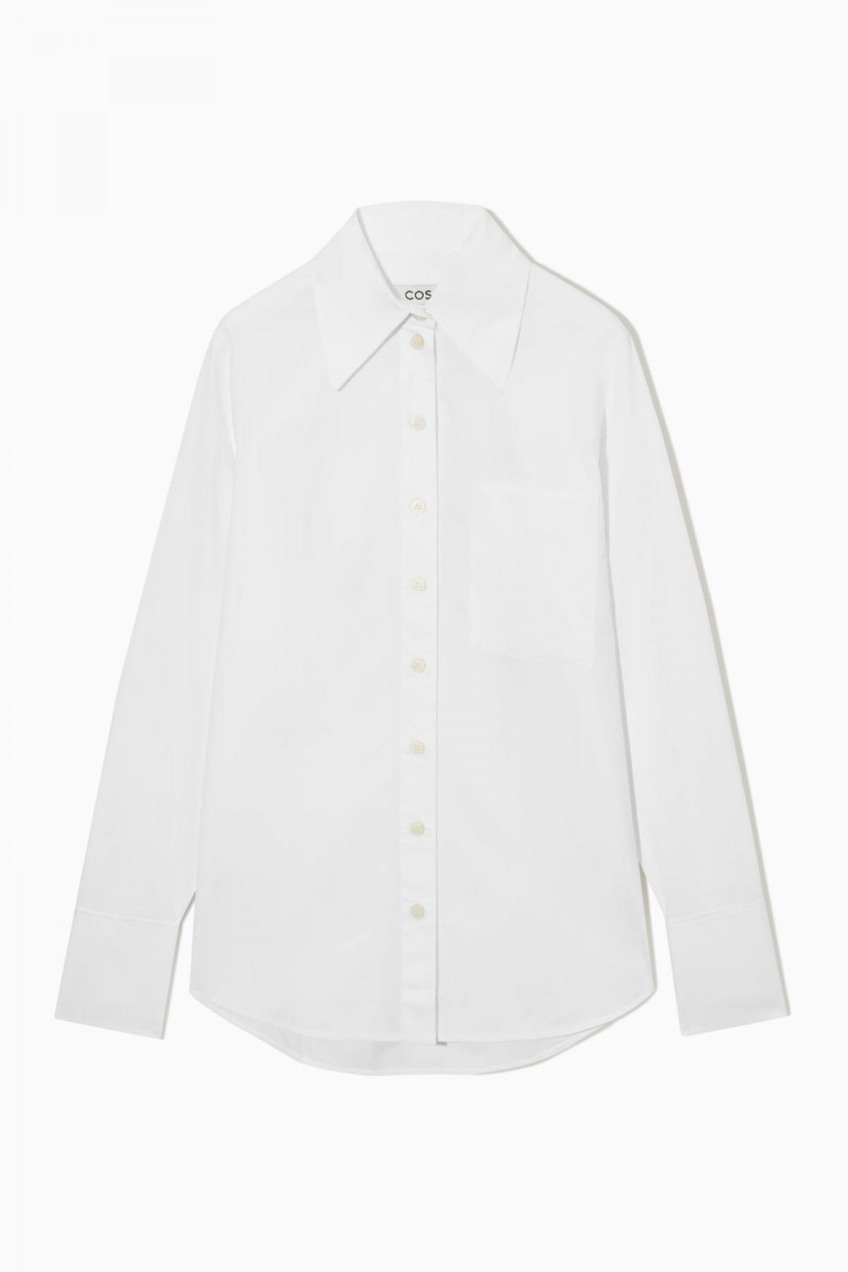 Oversized wit hemd met knopen