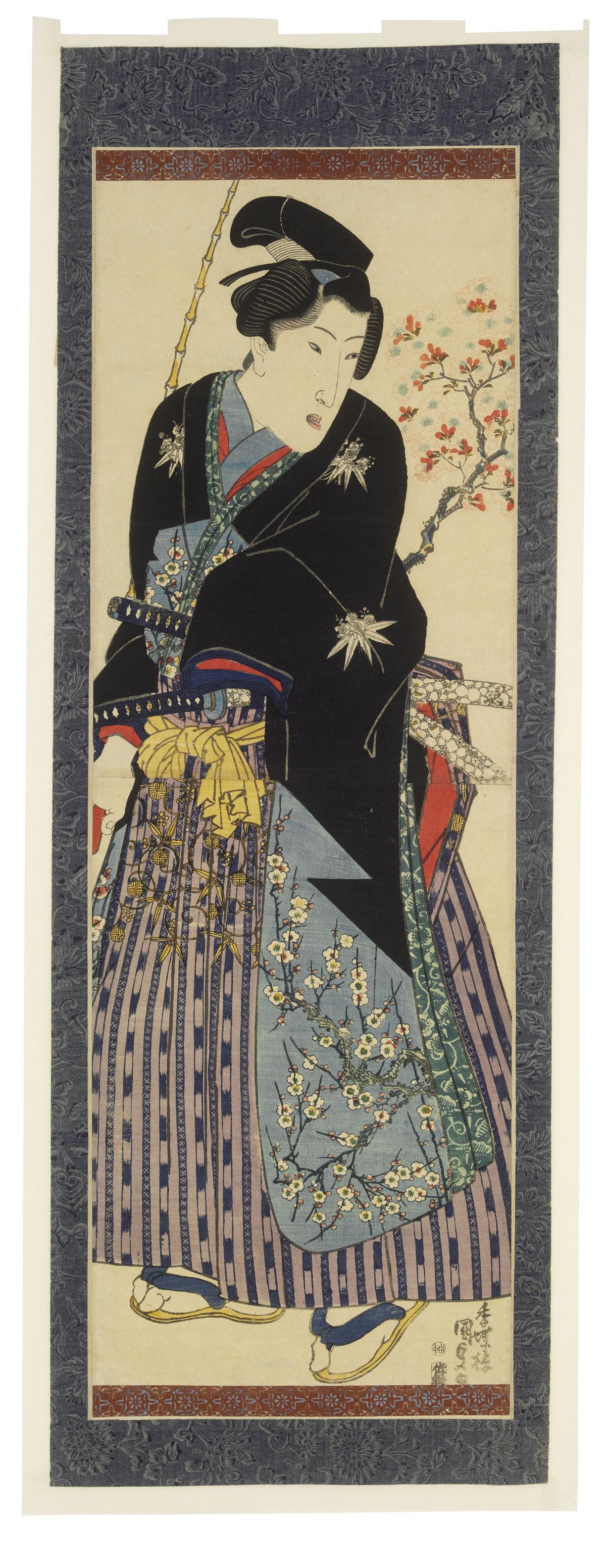A fashionable youth, Utagawa Kunisada (1786-1864), Edo (Tokyo), 1843-7.
