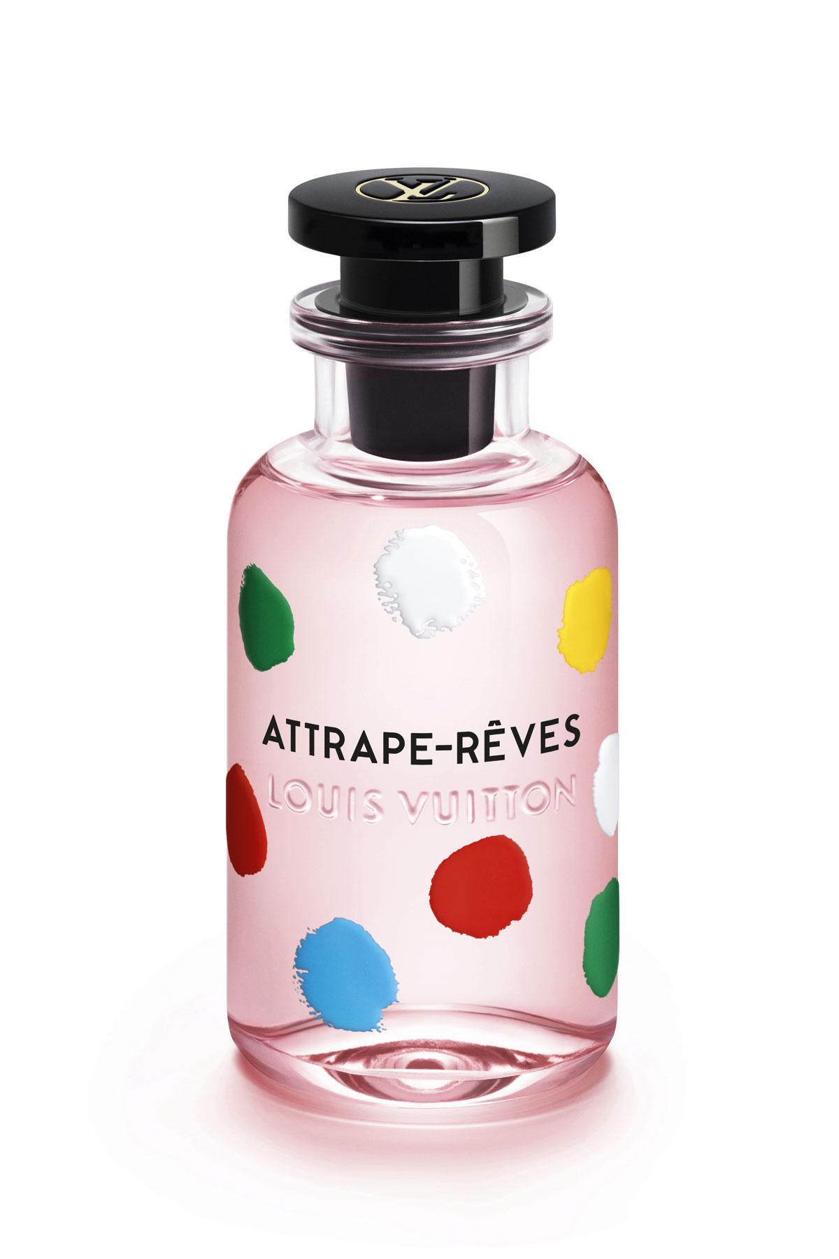 Eau de Parfum Attrape-Rêves, Louis Vuitton x Yayoi Kusama, 320 euros les 100 ml.