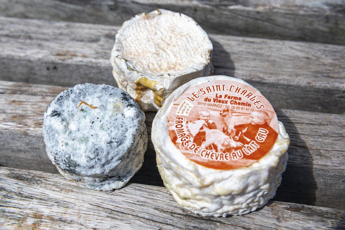 Les fromages de la Ferme du Vieux Chemin.