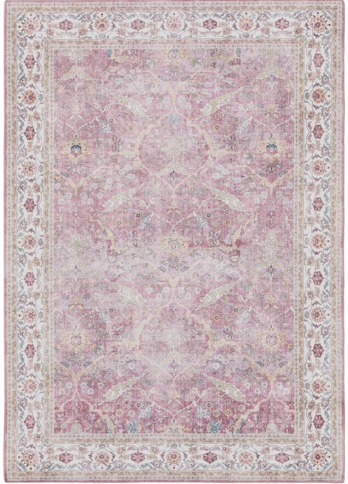 Tapis vintage à fleurs