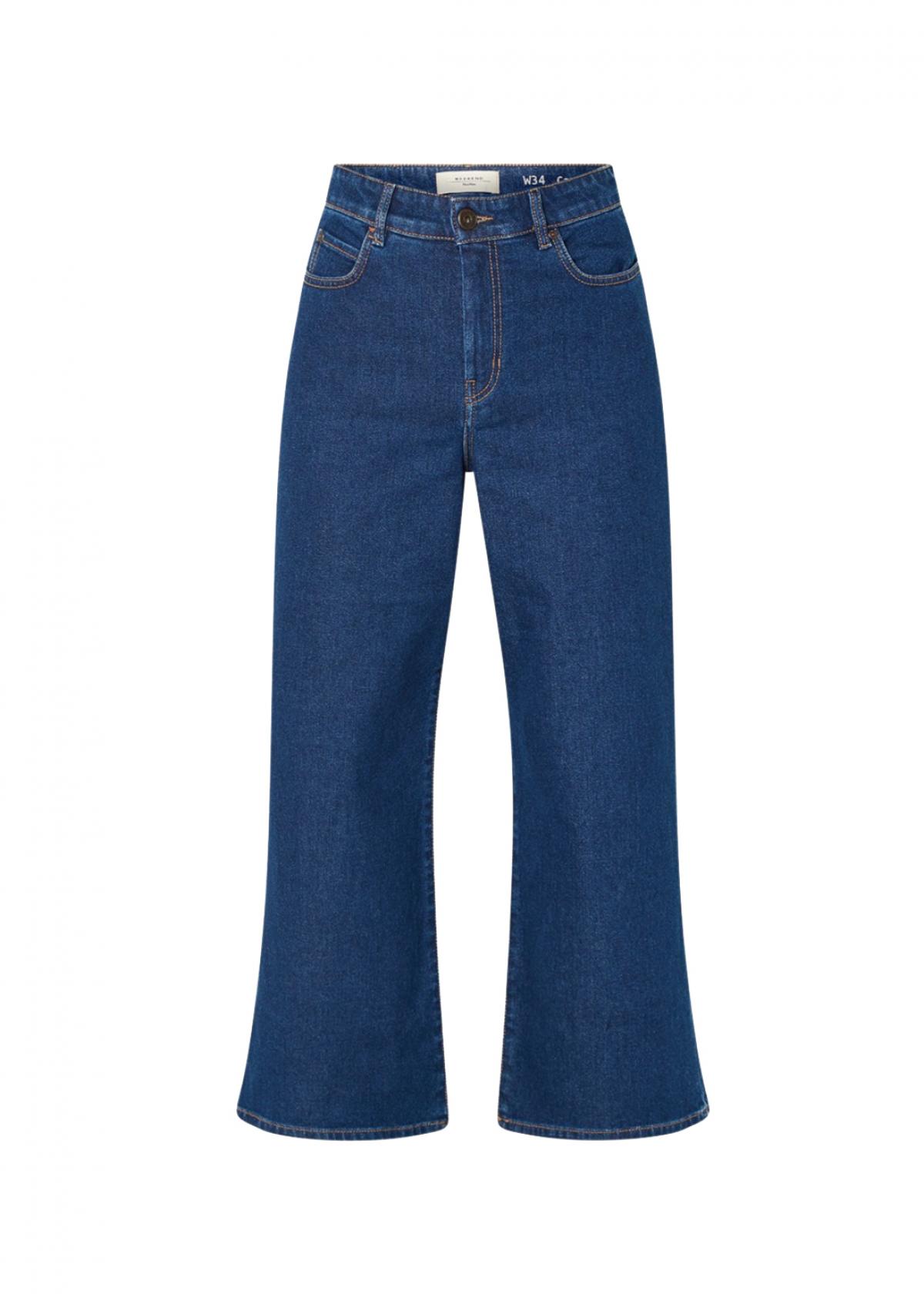 Cropped, uitlopende jeans