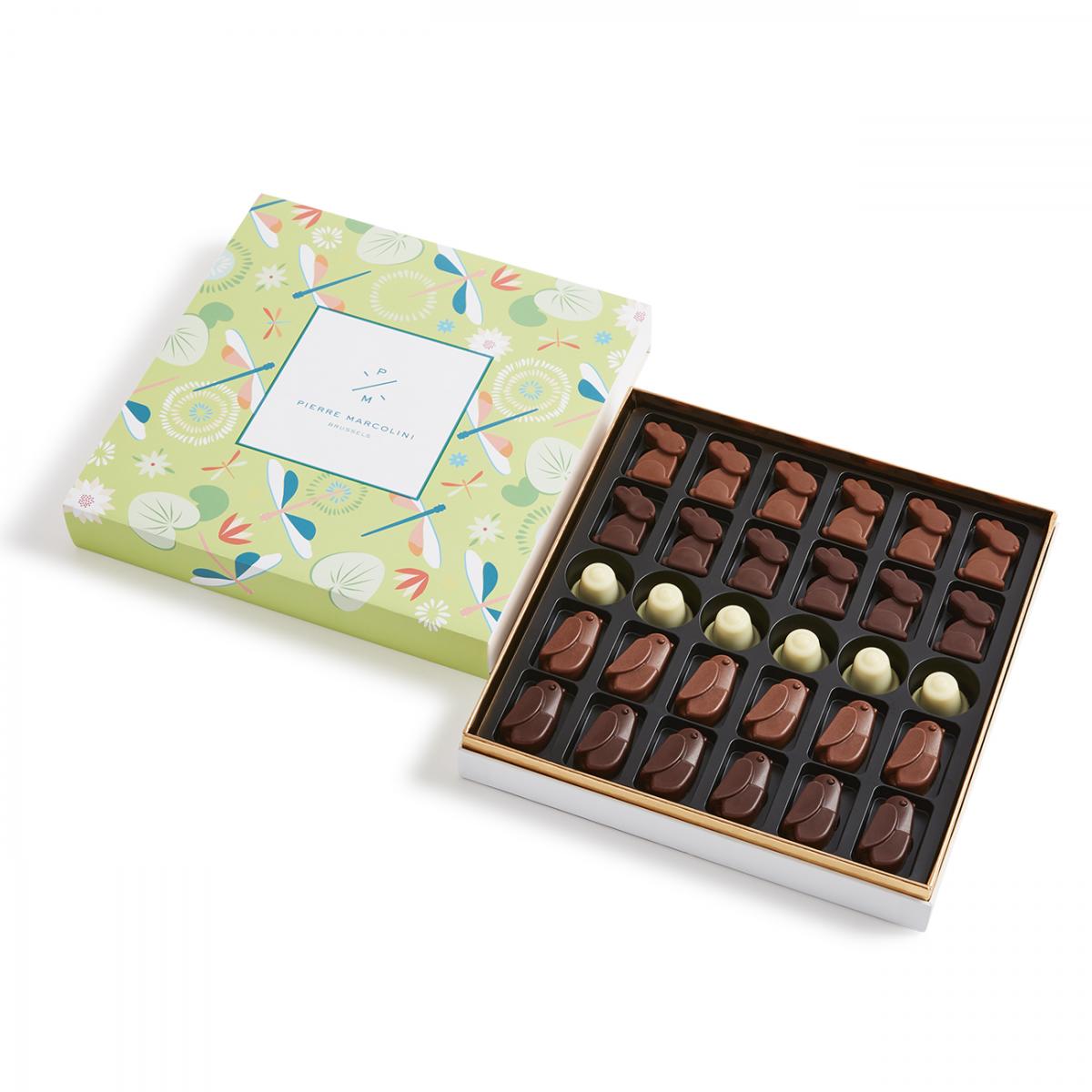 Geschenkdoosje met 30 paasfiguurtjes
