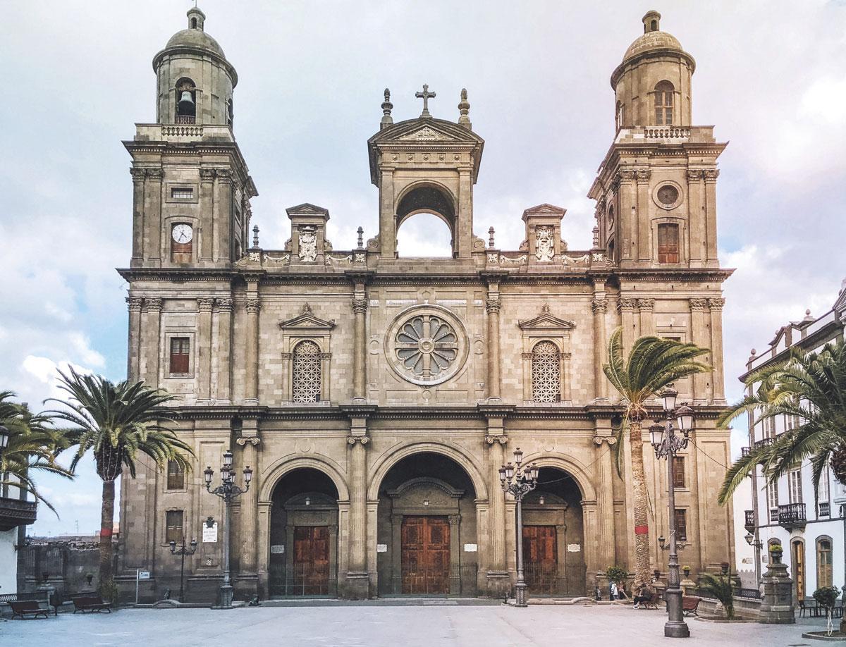 La jolie cathédrale de Santa Ana, à Grande Canarie.