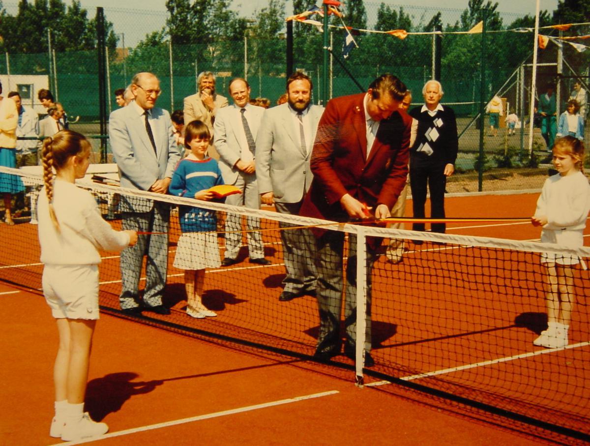 De inhuldiging van de nieuwe terreinen anno 1986.