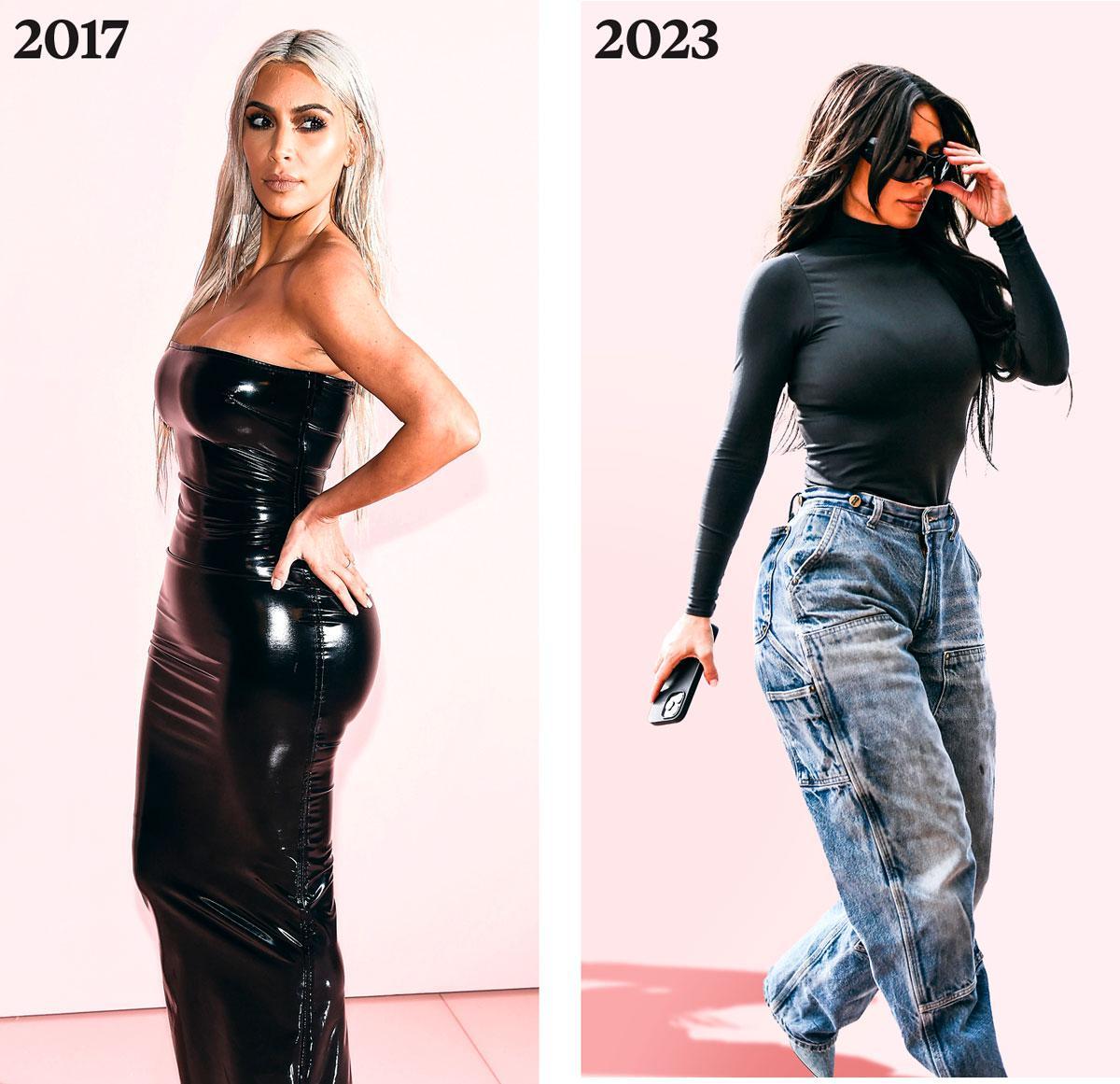 Kim Kardashian: met en zonder voluptueuze derrière.