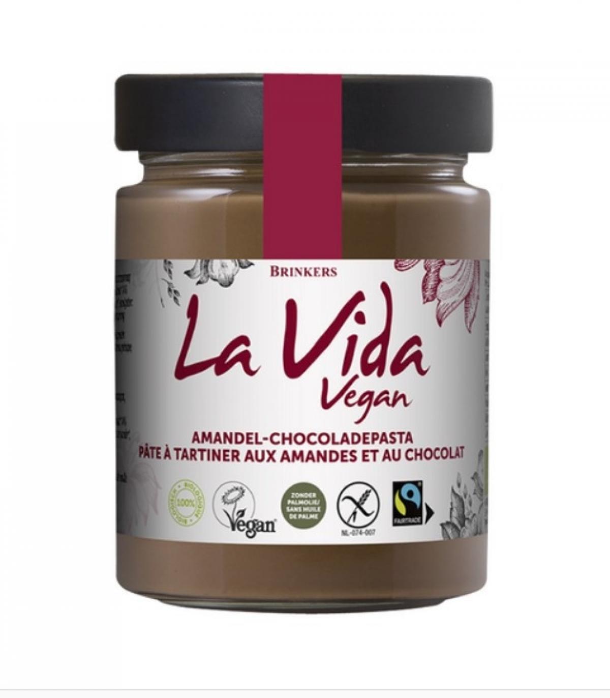 La Vida Vegan biologische amandel-chocopasta