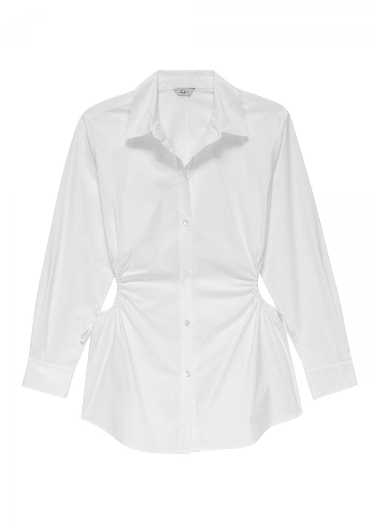 Witte blouse met taille cut-outs