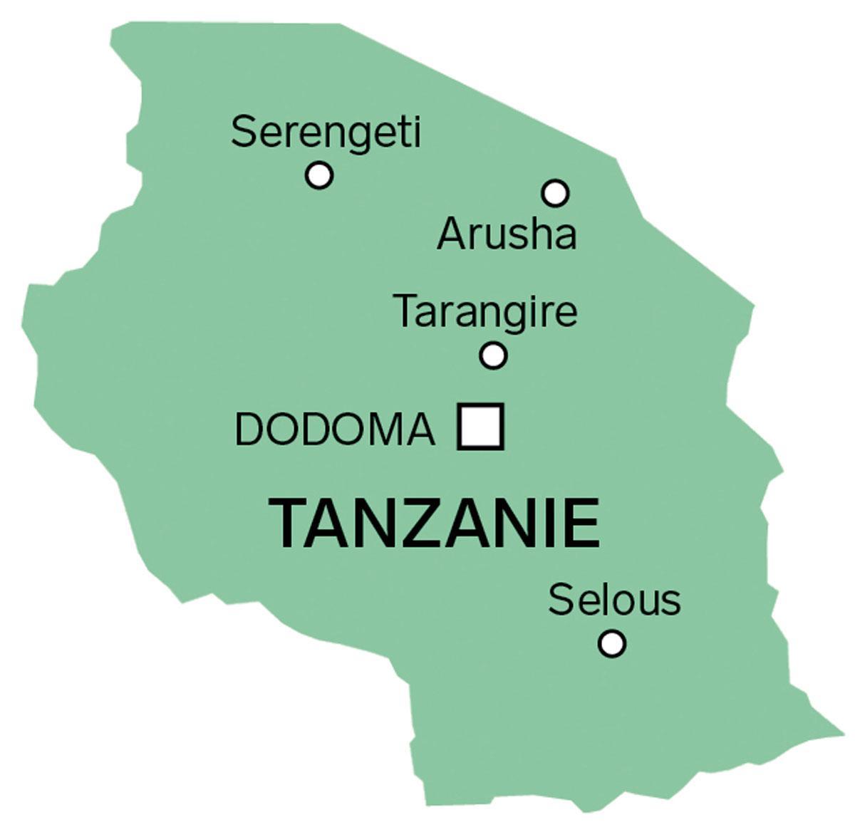 Tanzanie carte 
