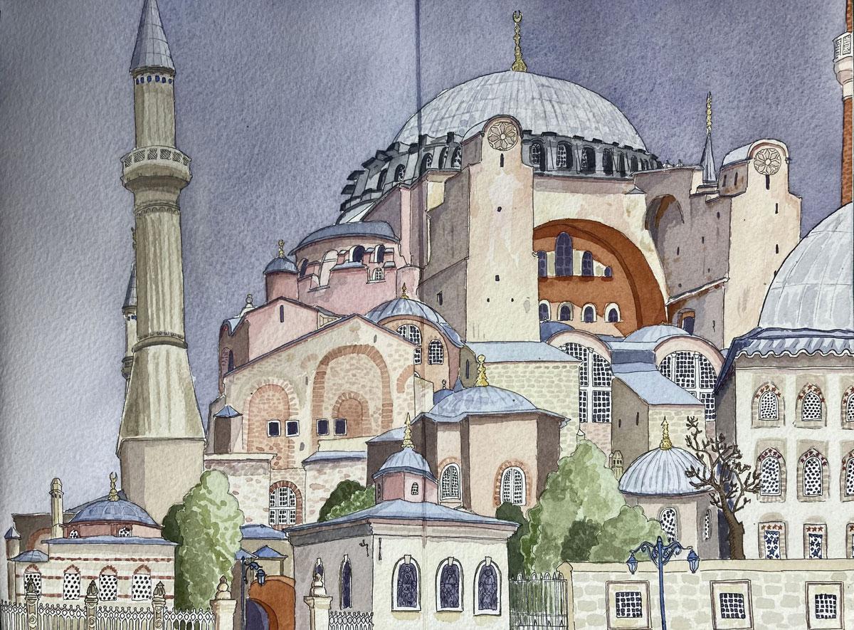 La basilique Sainte- Sophie, à Istanbul.