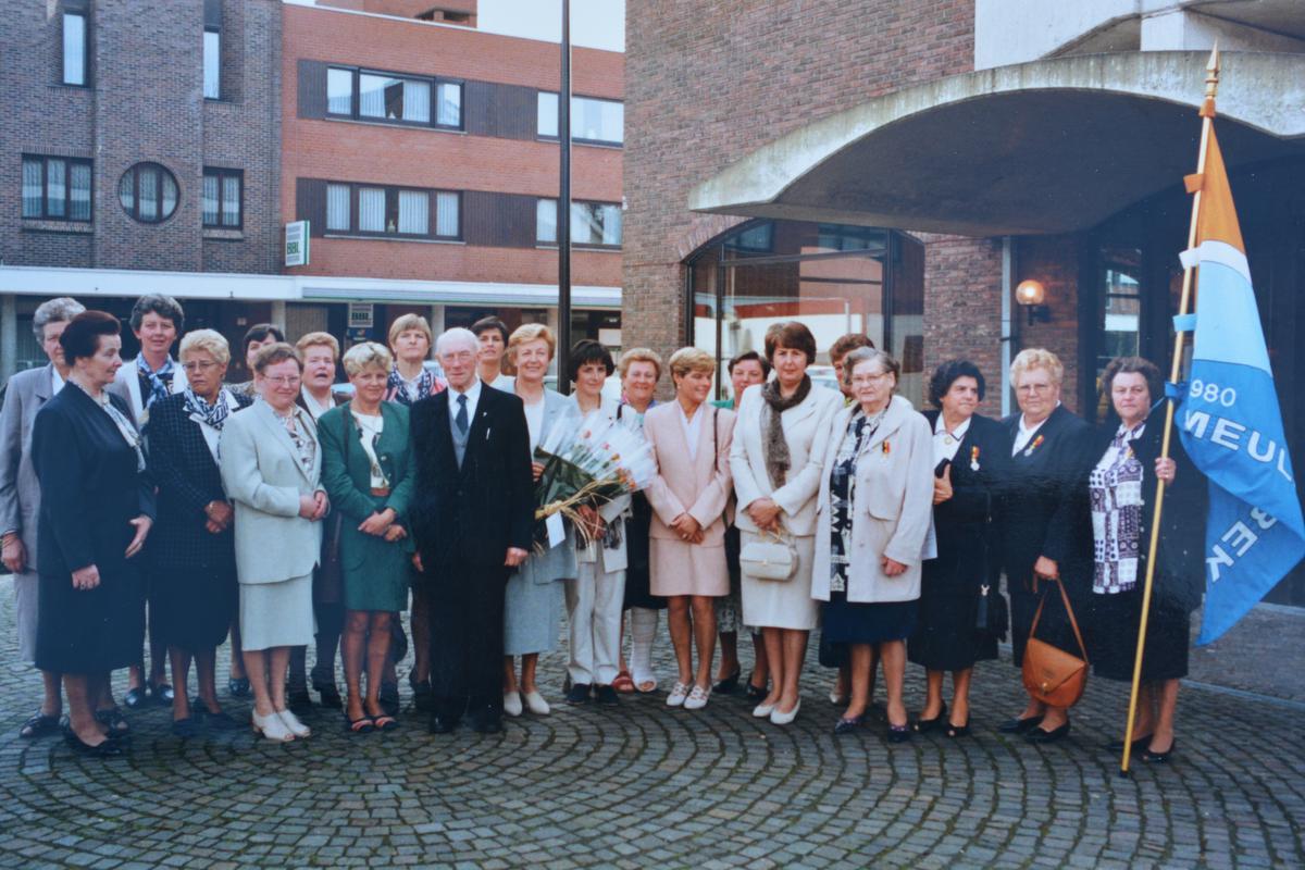 Ferm toen het 75 jaar was, samen met proost E.H. Devriese.