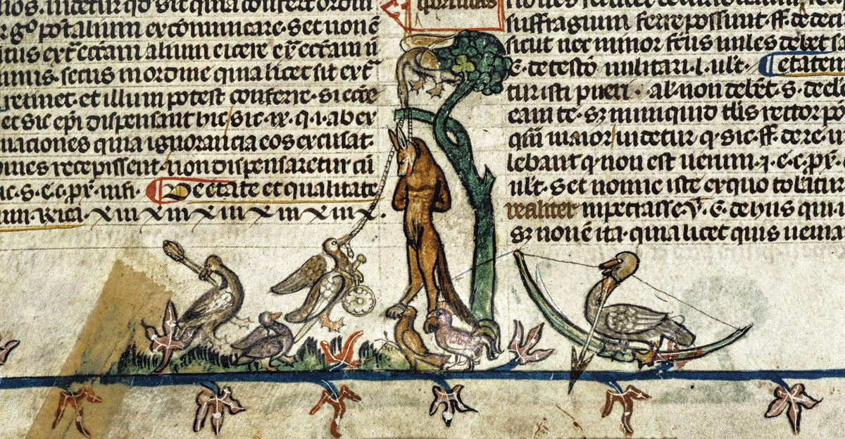 In Franse varianten, ca. 1340, wordt Reynaert terechtgesteld. In het Middelnederlands weet de vos te ontkomen.