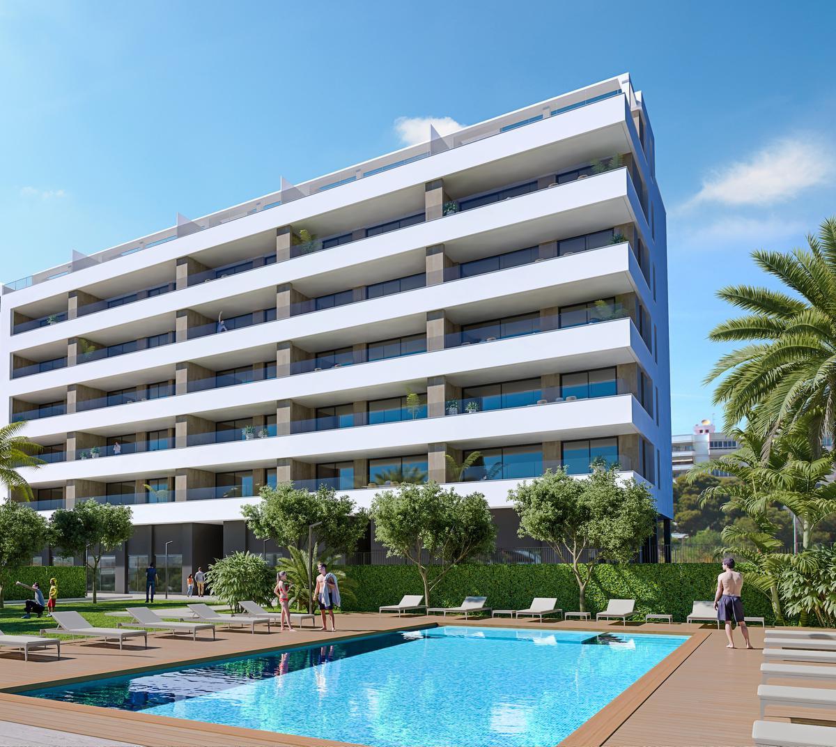 De appartementen in Villa Lucentina hebben een gemiddelde woonoppervlakte van meer dan 100 m². De ruime, zuidgerichte terrassen kijken uit over het gemeenschappelijke zwembad met mediterrane tuin, inclusief petanquebaan en chill-outzone.