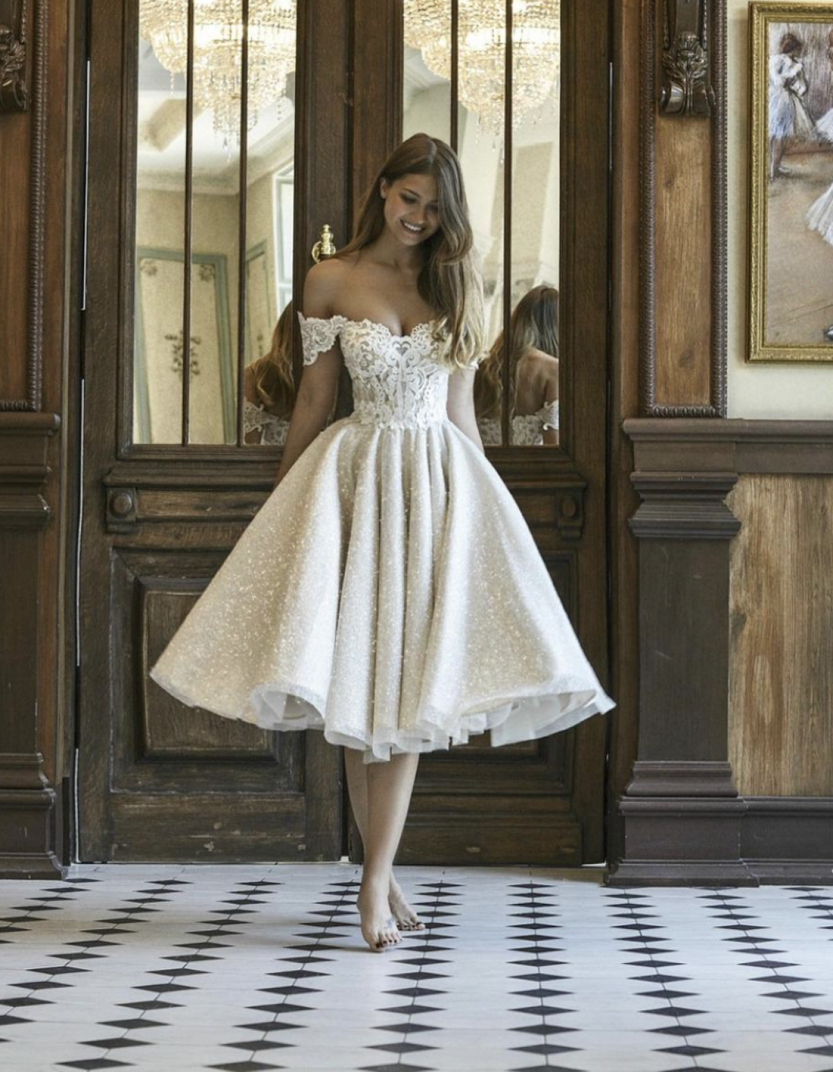 Robe de mariée courte