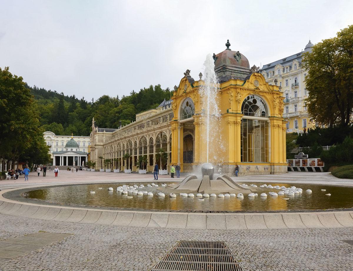 Marianske Lazne abrite la plus grandiose des colonnades.