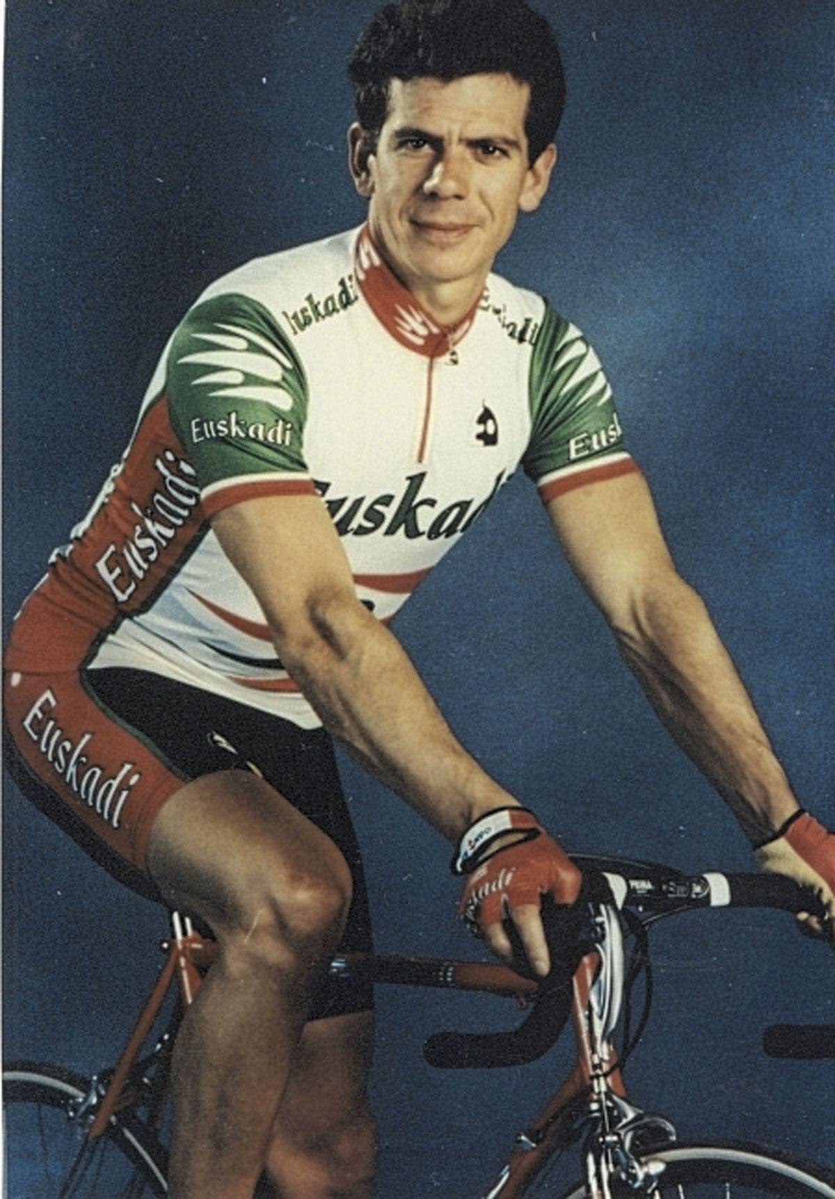 Peio Ruiz Cabestany op de ploegvoorstelling van Euskadi in 1994.