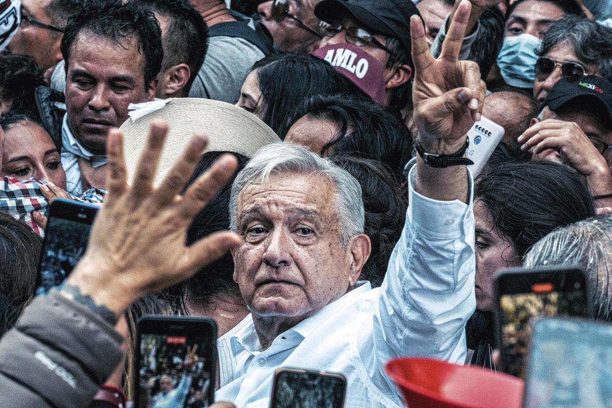 Andres Manuel Lopes Obrador, zelfverklaarde linkse leider. ‘Hij stelt extra toelagen voor de armen als een gunst voor en niet als een recht.’