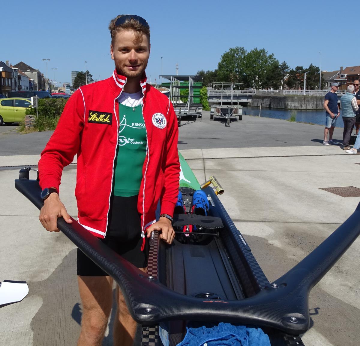 KRNSO met nieuwe skiff voor Marlon Colpaert “En nu maar hopen op