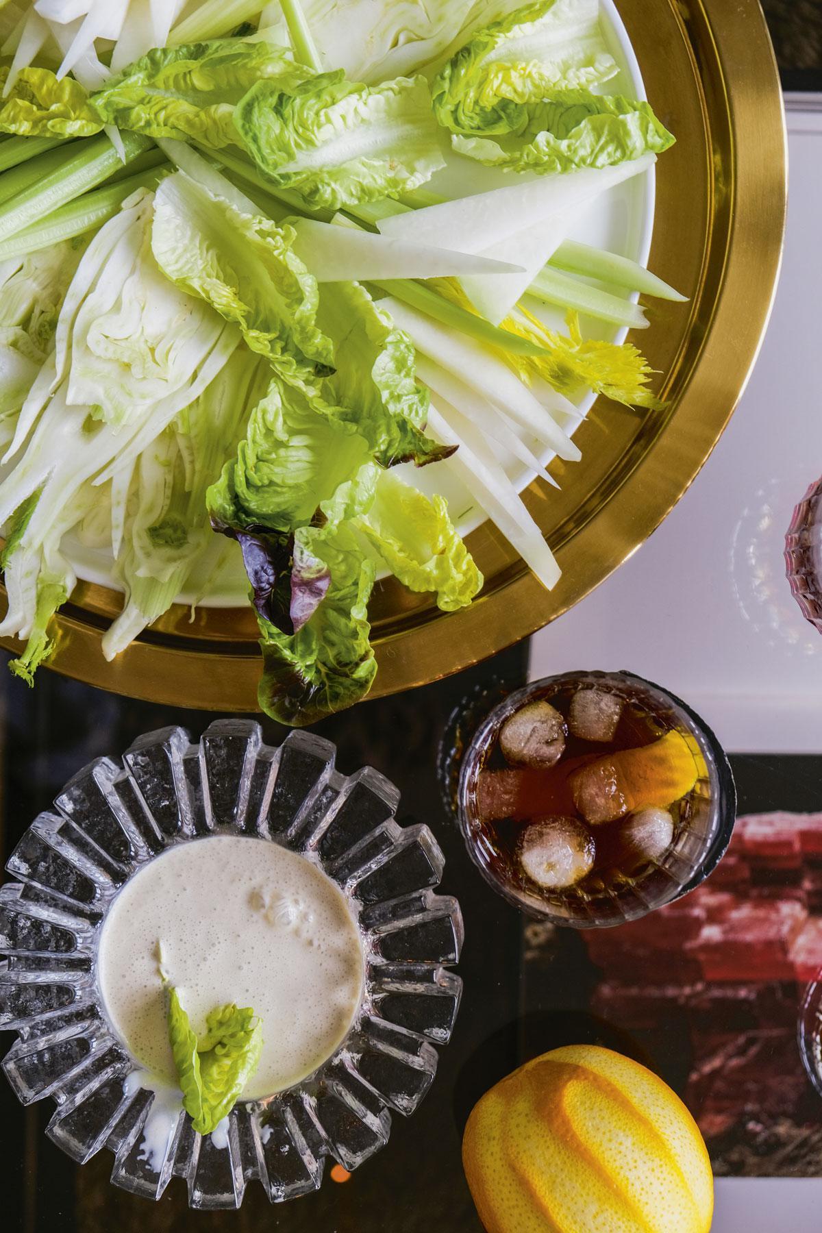 Bagna cauda met rauwe groenten