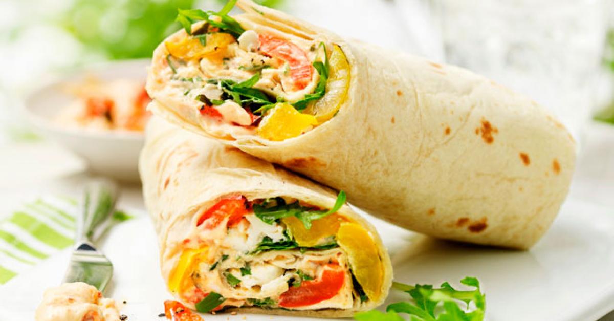 RECEPT wraps met tomaat, mozzarella en paprika