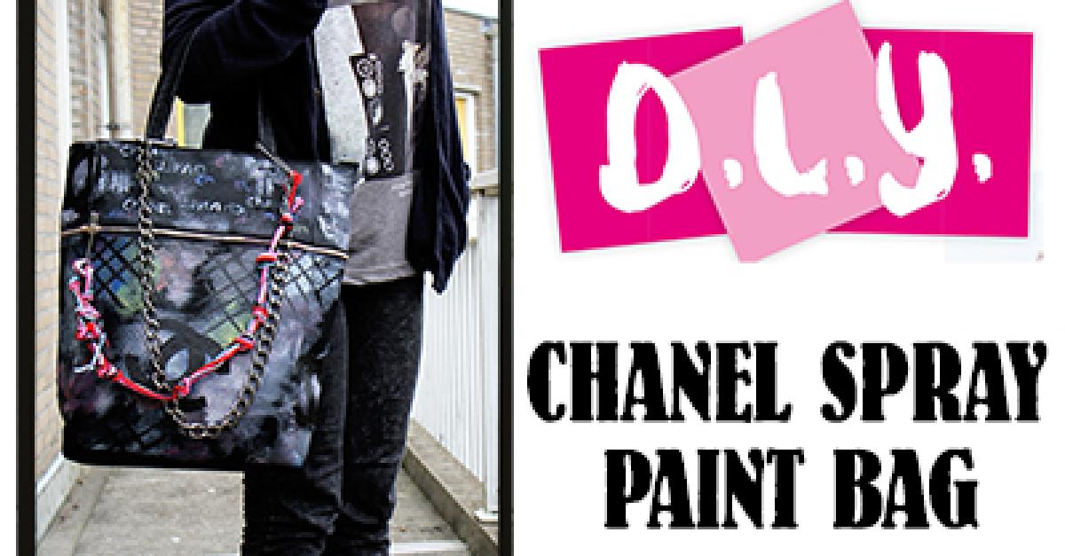 Chanel Spray Paint Bag