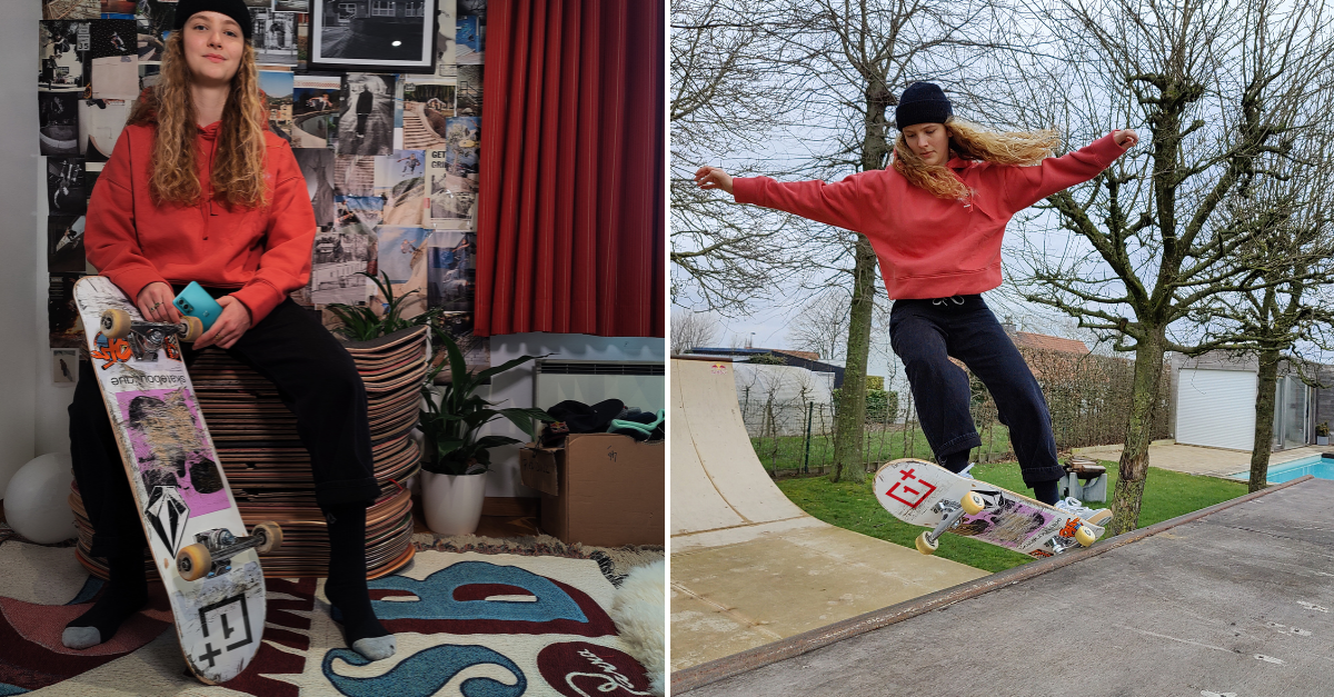 Elle Nous Inspire La Skateuse Belge Lore Bruggeman 19 Ans