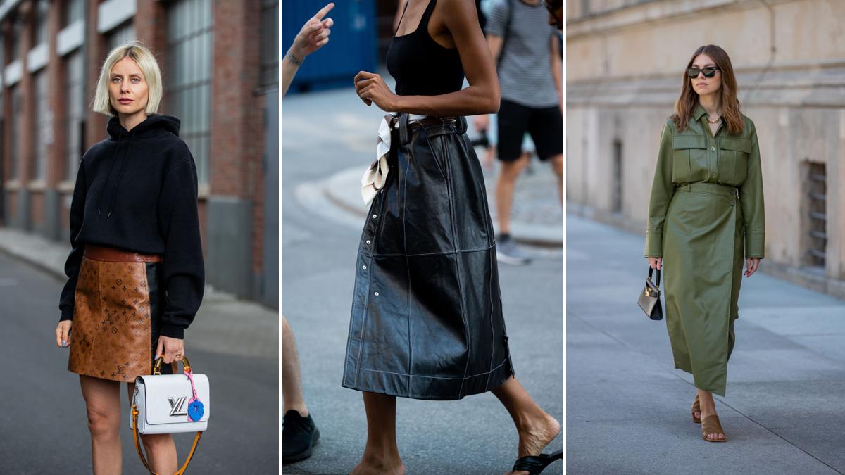 Gespot op straat: 6 x zo draag een leren rok stijlvol