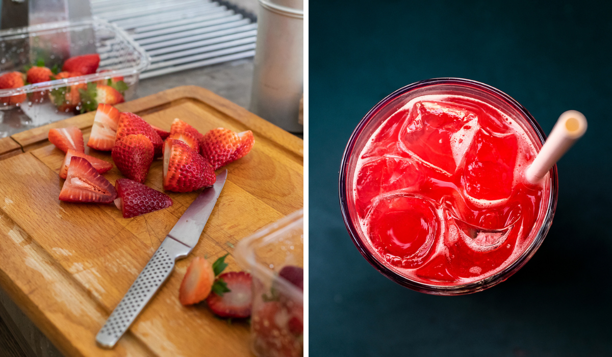 RECETTE: du sirop avec des queues de fraises