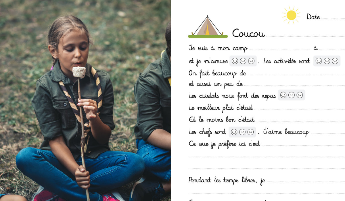 La lettre préremplie à glisser dans le sac de camp de votre enfant