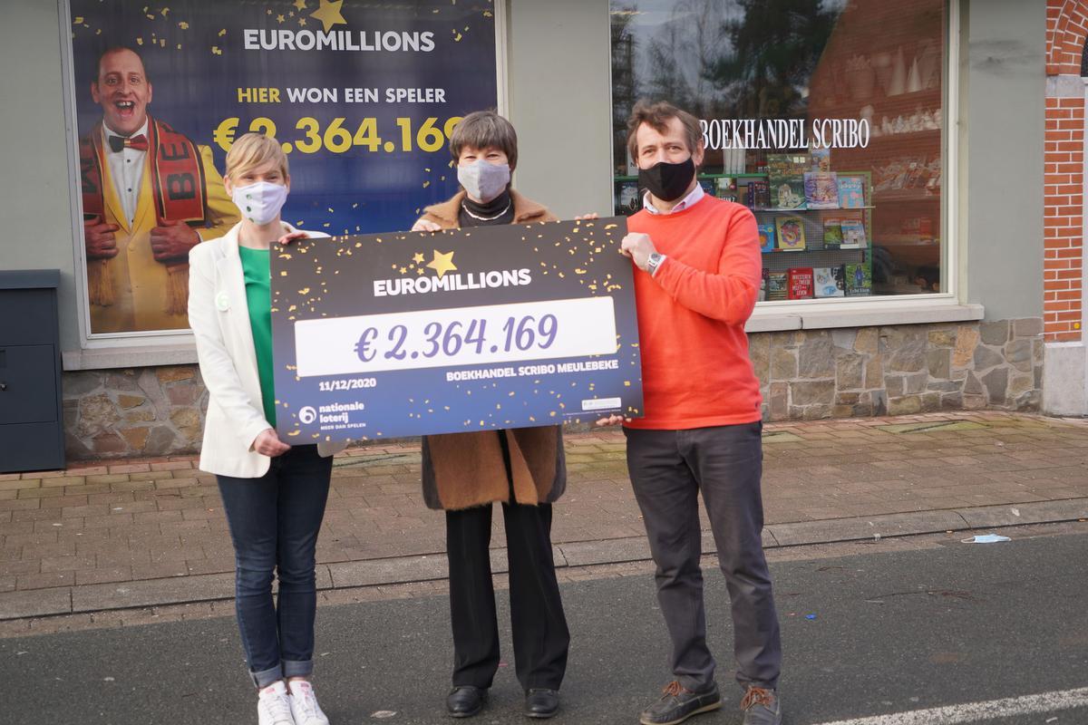2,3 miljoen euro met EuroMillions gewonnen bij dagbladhandel Scribo in