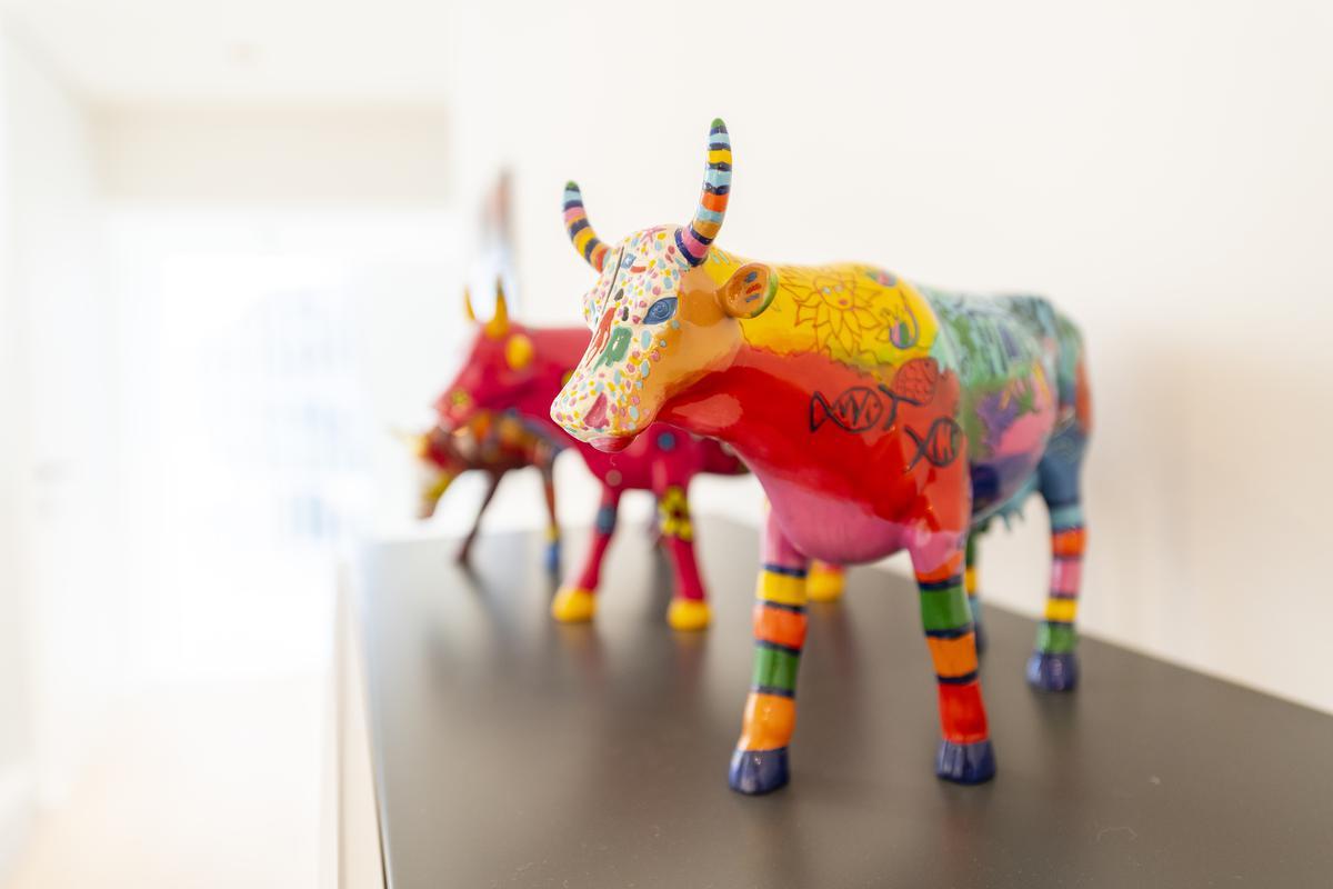 Aan elk stukje decoratie in huis bewaart het koppel een mooie herinnering.©Pieter Clicteur 