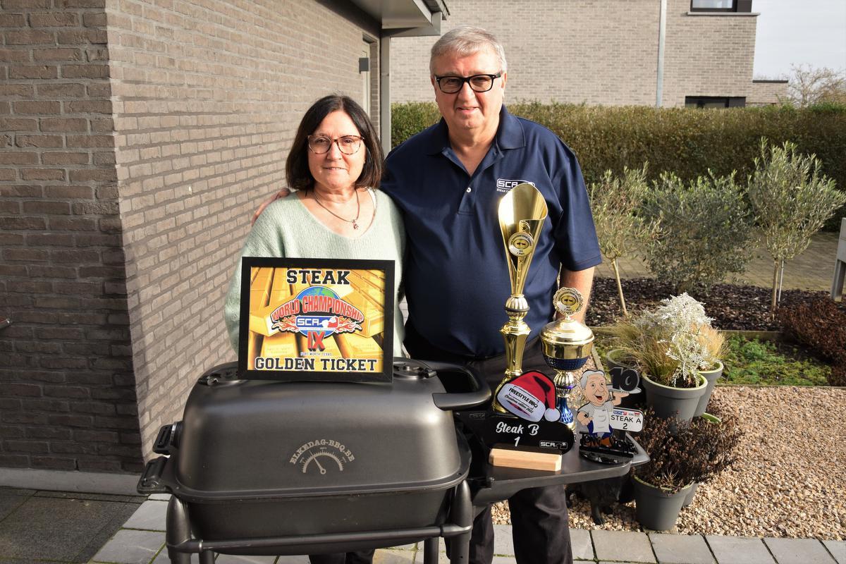 Dirk (64) en Tine (55) zijn vice-Europees kampioen steak bakken