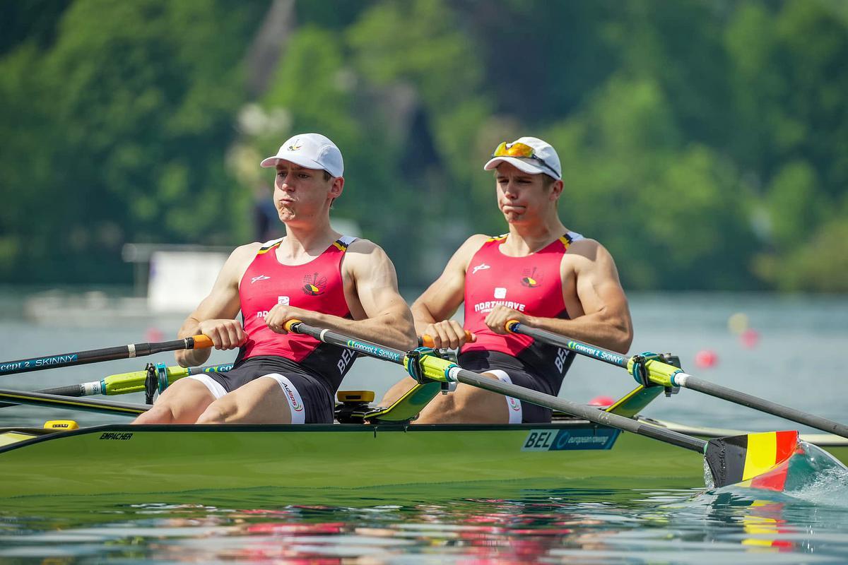 Tristan Vandenbussche met Aaron Andries zesde op het EK roeien KW.be