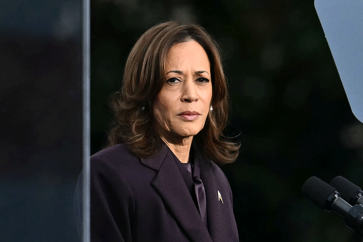 Kamala Harris op woensdag.